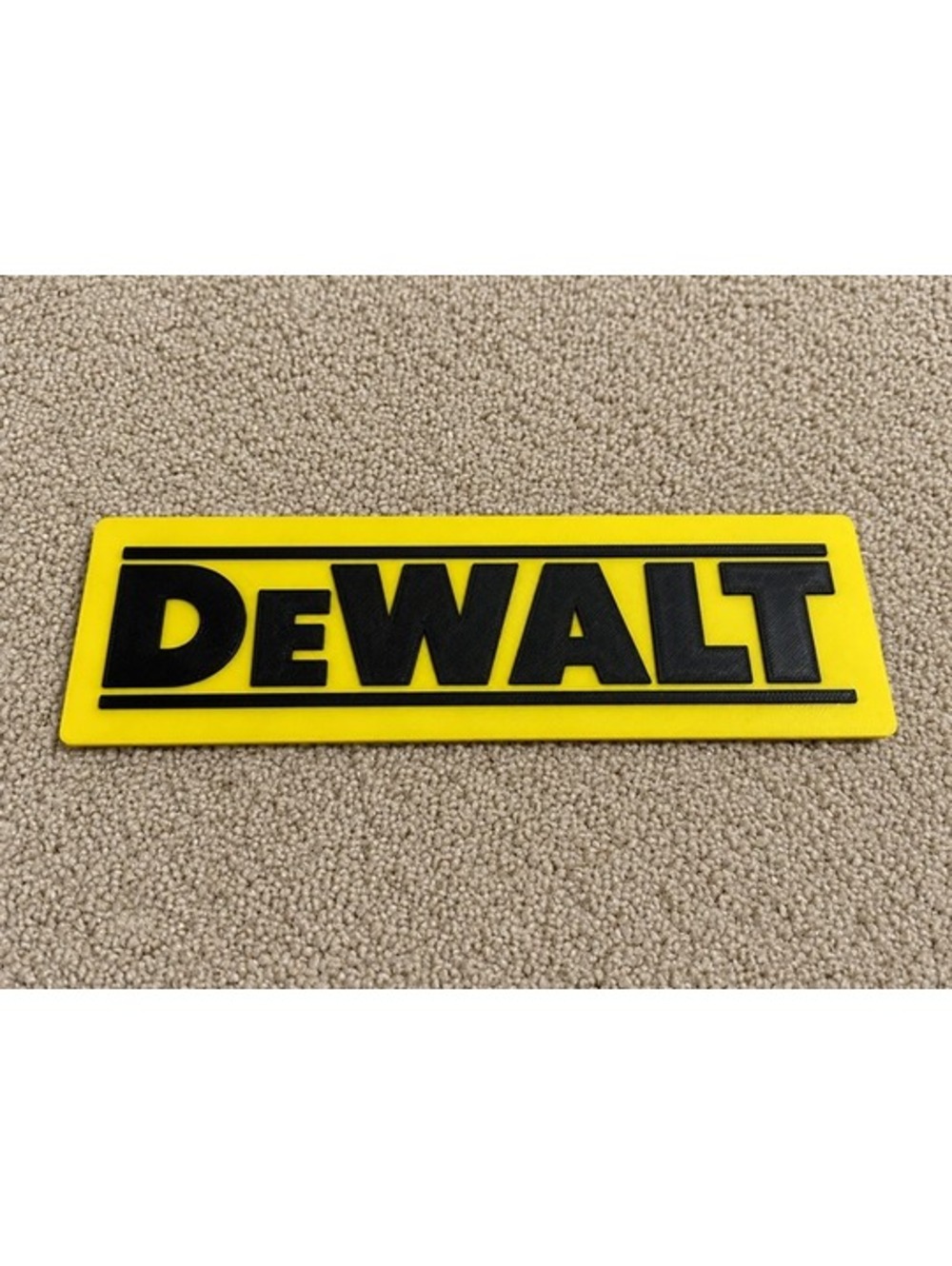 3D Printed DeWALT Logo